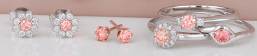 Pink diamond jewellery
