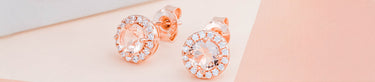 Rose gold earrings