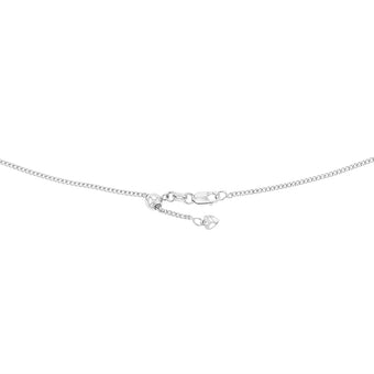 9ct Charming White Gold Silver Filled Curb Chain