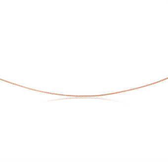 9ct Rose Solid Gold 31 Gauge Curb 51cm Chain