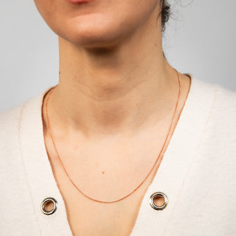 9ct Rose Solid Gold 31 Gauge Curb 51cm Chain