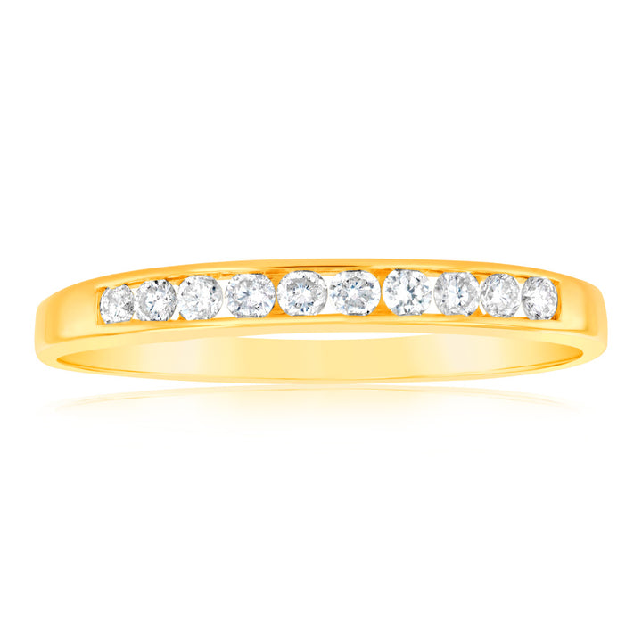 9ct Yellow Gold Divine Diamond Ring