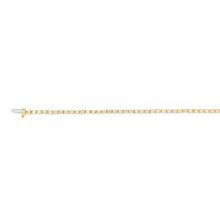 Load image into Gallery viewer, 9ct Yellow Gold 2 Carat Diamond Tennis Bracelet set with 54 Brilliant Diamonds 18cm