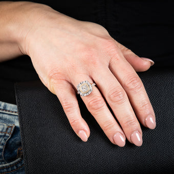 9ct Yellow Gold 1/6 Carat Diamond Dress Ring