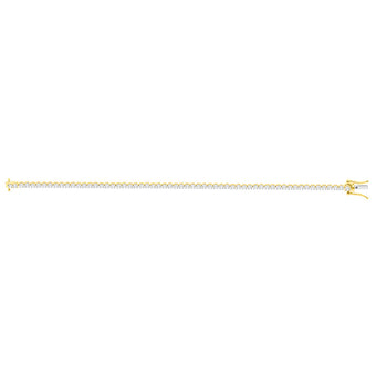 2 Carat 17cm Diamond Tennis Bracelet in 10ct Yellow Gold