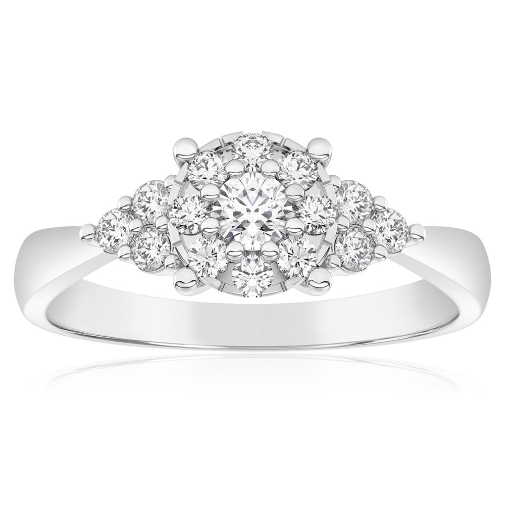 Luminesce Lab Grown 40pt Diamond Dress Ring in 9ct White Gold– Grahams  Jewellers