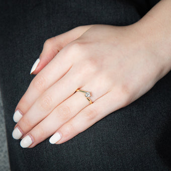 Luminesce Lab Grown Diamond Engagement Ring in 9ct Yellow Gold