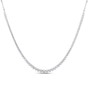Luminesce Lab Grown 2 Carats Diamond Cable Chain Necklace in 9ct White Gold