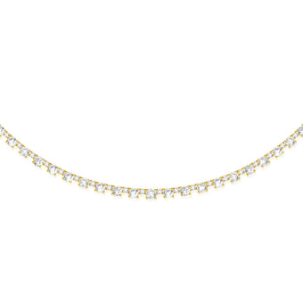 Luminesce Lab Grown 6 Carat Diamond Necklace in 10ct White Gold