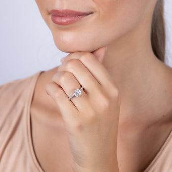 Luminesce Lab Grown 9ct White Gold 0.60 Carat Diamond Ring