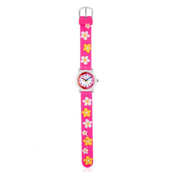 ECC Kids Flowers Pink Strap Watch