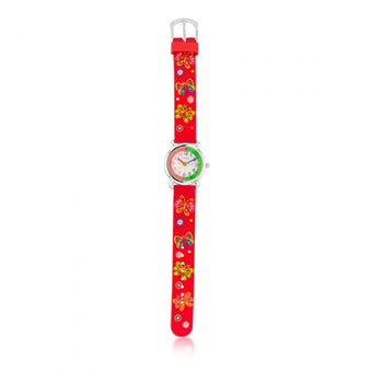 ECC Kids Red Butterfly Watch