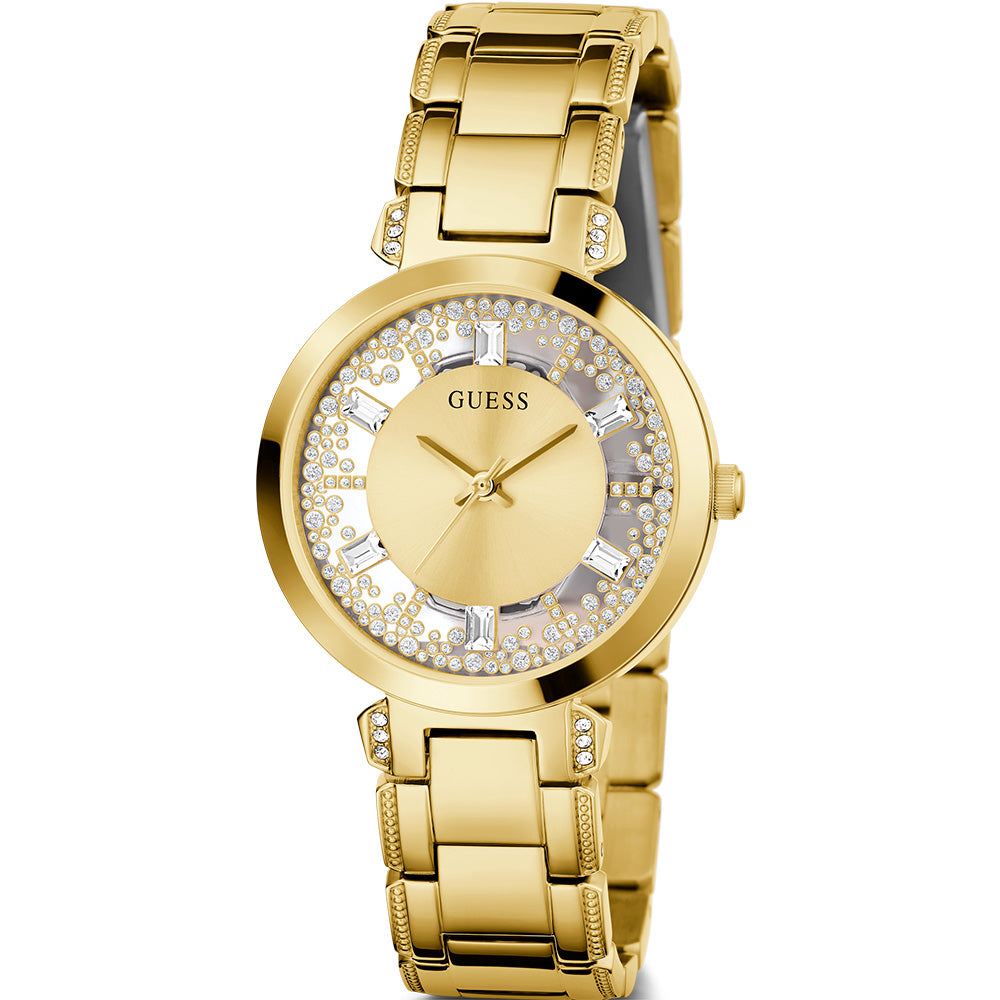 Guess GW0470L2 Crystal Clear Gold Tone Ladies Watch
