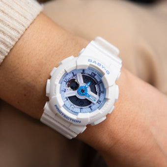 Baby-G BA110XBE-7A Blue and White Ladies Watch