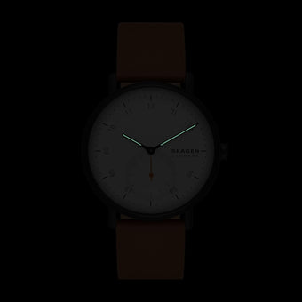 Skagen Kuppel SKW6889 Brown Leather Mens Watch