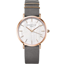 Load image into Gallery viewer, Rosefield WEGR-W75 West Village Mother of Pearl Grey Leather Ladies Watch