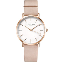 Load image into Gallery viewer, Rosefield WSPR-W73 West Village Rose Gold Pink Leather Ladies Watch