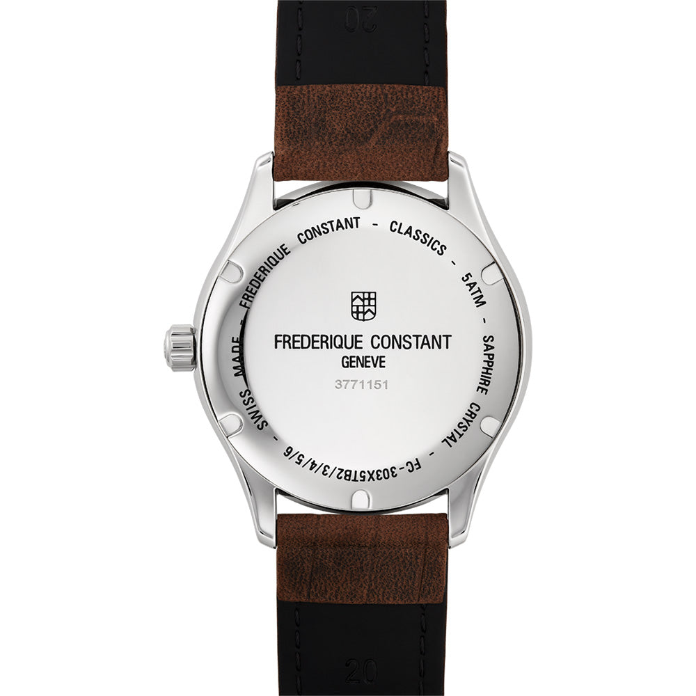Frederique Constant FC-303NS5B6 Automatic Gents Leather Watch