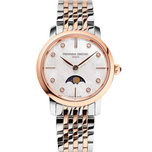 Load image into Gallery viewer, Frederique Constant FC-206MPWD1S2B Two Tone Slimline Ladies Moonphase Watch