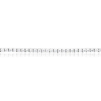 0.95 Carat Diamond Tennis Bracelet 18.5cm in Sterling Silver