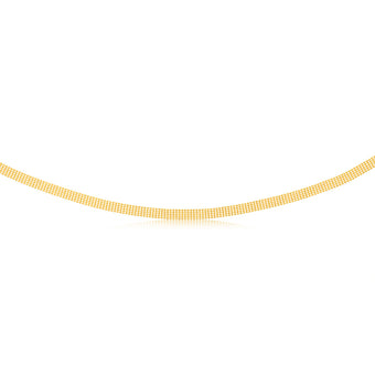 Sterling Silver Gold Plated Fancy 40cm Choker Chain
