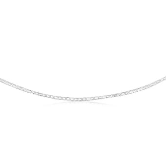 Sterling Silver Flat 80 Gauge Anchor 55cm Chain