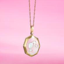 Load image into Gallery viewer, Fossil Barbie Special Edition Gold-Plated Stainless-Steel Cameo Locket