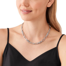 Load image into Gallery viewer, Michael Kors Platinum Plated Brass Premium Empire Link Chain