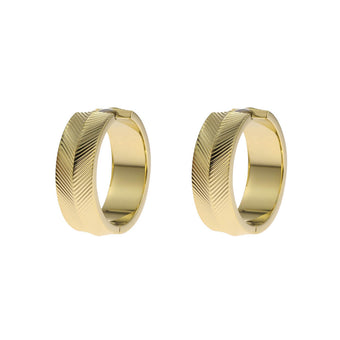Fossil Yellow Gold Plated Stainless Steel Harlow Earring