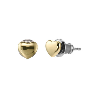 Fossil Yellow Gold Plated Stainless Steel MOP Earring & Pendant with Chain Set