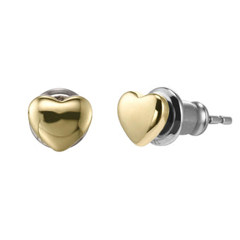 Fossil Yellow Gold Plated Stainless Steel MOP Earring & Pendant with Chain Set