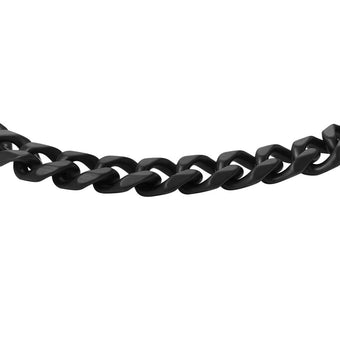 Fossil Black Stainless Steel Jewelry Bold Black 16.5+5cm Bracelet
