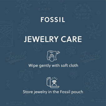 Fossil Black Stainless Steel Jewelry Bold Black 16.5+5cm Bracelet