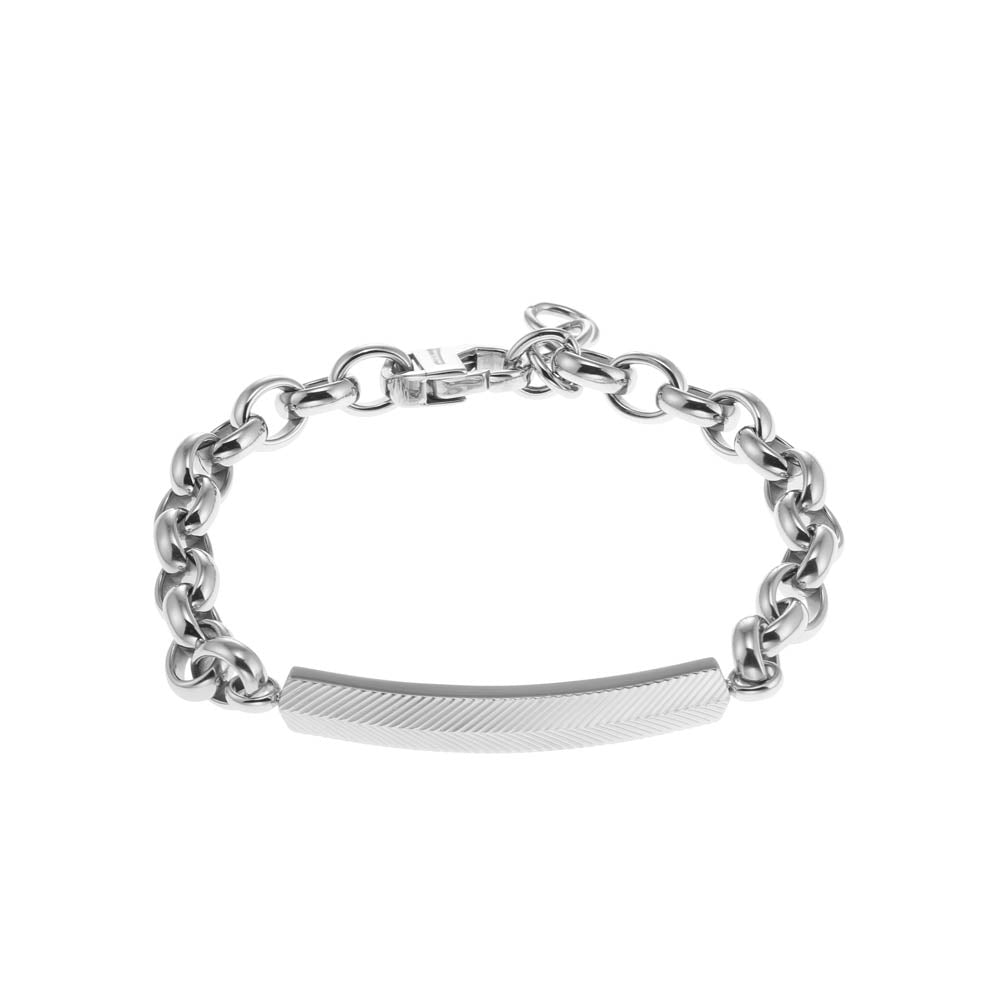 Grand Bracelet Homme Fossil - Acier Inoxydable - 22cm - Occasion