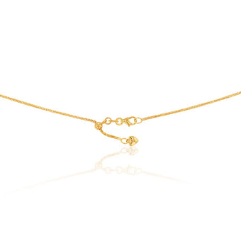 9ct Yellow Gold 50cm Wheat Chain 30 Gauge with Extender
