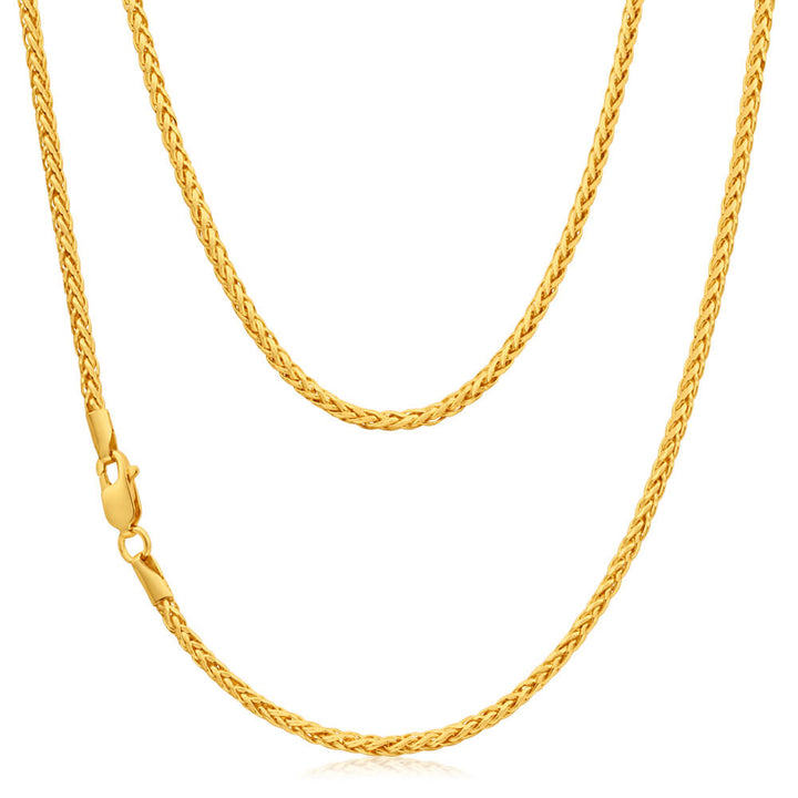 9ct Yellow Gold Wheat 45cm Chain 50 Gauge