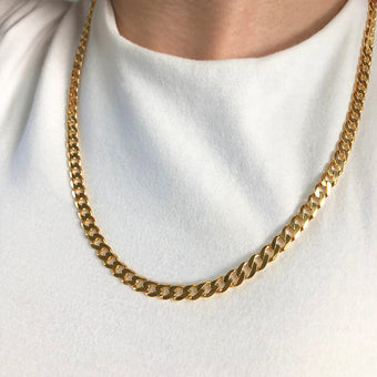 9ct Yellow Solid Gold "Noah" Curb Chain