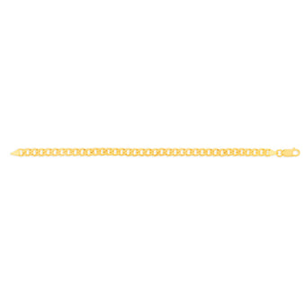9ct Yellow Solid Gold Enticing Curb Bracelet