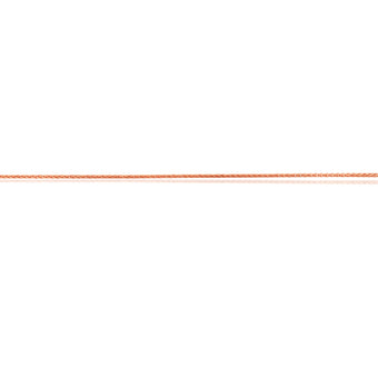 9ct Rose Gold Wheat link Extender 47cm Chain 30gauge