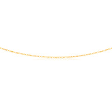Load image into Gallery viewer, 9ct Figaro 3:1 Yellow Gold 50cm 40Gauge Chain