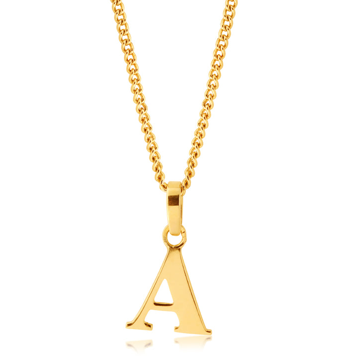 9ct Yellow Gold Initial