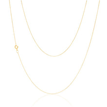 Load image into Gallery viewer, 9ct Yellow Gold 18 Gauge Fine Curb 46cm Chain