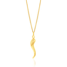 Load image into Gallery viewer, 9ct Yellow Gold Medium Horn Pendant