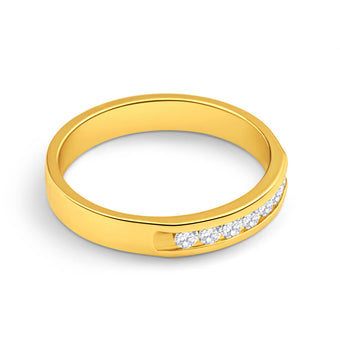 9ct Yellow Gold 1/4 Carat Diamond Ring