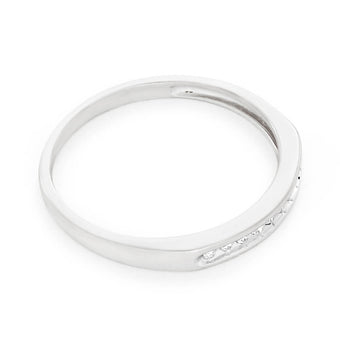 9ct White Gold 10 Diamonds Eternity Ring