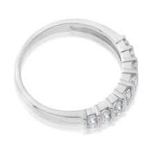 Load image into Gallery viewer, 9ct White Gold 1/2 Carat Double Row Channel Set Diamond Ring