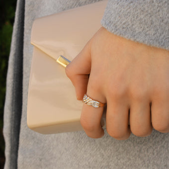 9ct Rose Gold 1/2 Carat Diamond Ring