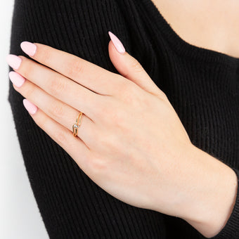 9ct Yellow Gold Diamond Ring