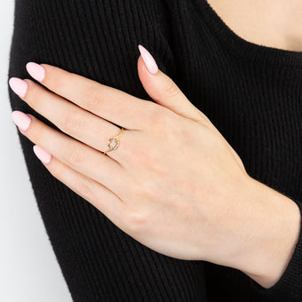 9ct Yellow Gold Diamond Ring