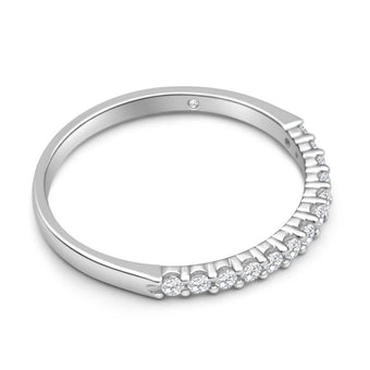 1/4 Carat Flawless Cut 18ct White Gold Claw Set Diamond Ring